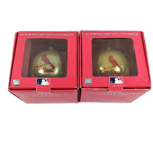 Lot of 2 St. Louis Cardinals MLB Baseball Scottish Christmas 2005 Ornaments - Picture 3 of 11